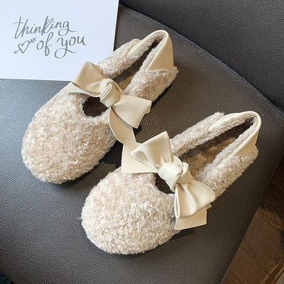 Női pehelypapucs télre 3D elemmel több színben