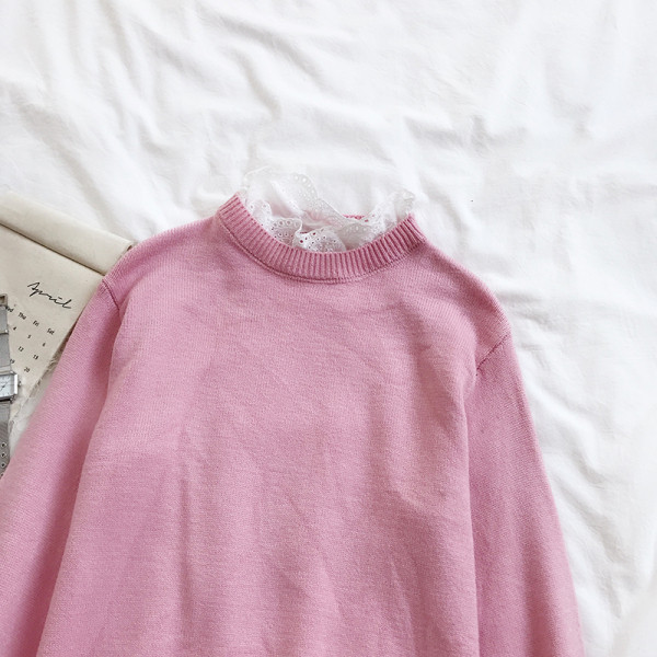 Lezser női pulóver széles modell három színben