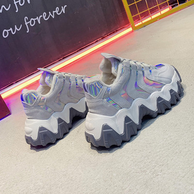 Aktuális őszi női tornacipő vastag durva talppal több színben