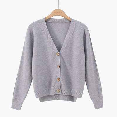 Női kardigán gombokkal és spitz nyakkivágással - több színben