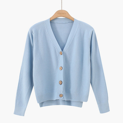 Női kardigán gombokkal és spitz nyakkivágással - több színben