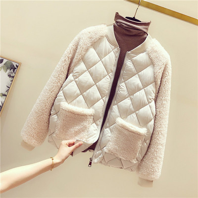 Új modell női kabát zsebekkel és cipzárral zöld, kék és fehér színben