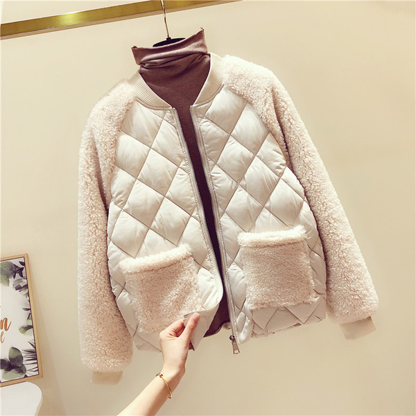 Új modell női kabát zsebekkel és cipzárral zöld, kék és fehér színben