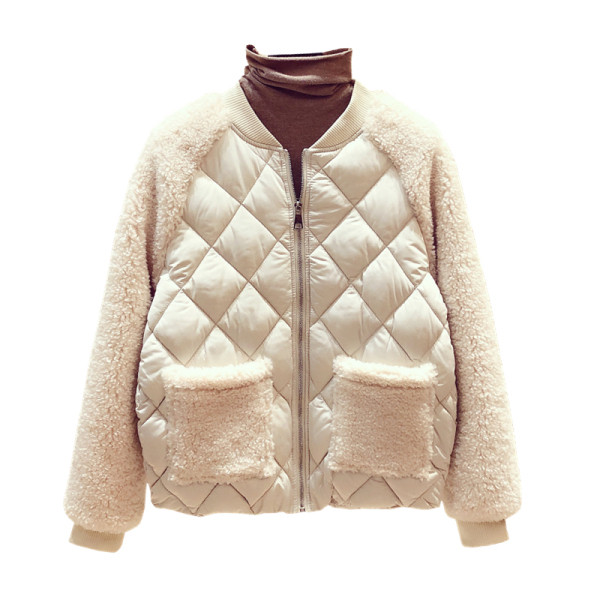 Új modell női kabát zsebekkel és cipzárral zöld, kék és fehér színben