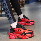 ΝΕΟ μοντέλο  μοντέρνα αθλητικά πάνινα παπούτσια  με σκληρή σόλα με κόκκινο, κίτρινο και μαύρο χρώμα