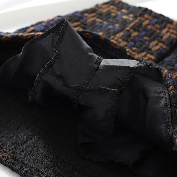 Μοντέρνα γυναικεία φούστα με ψηλή μέση σε δύο χρώματα