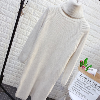 Casual γυναικείο φόρεμα με υψηλό γιακά - σε διάφορα χρώματα