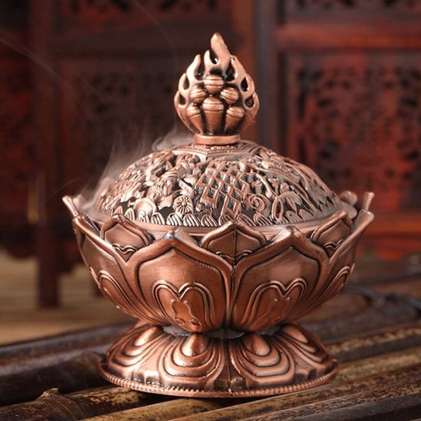 Декоративна ретро кутия за бижута в златит и бронзов цвят 