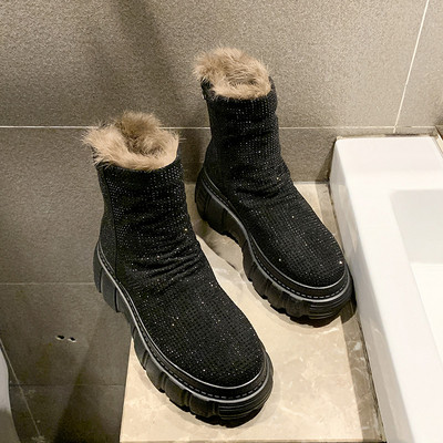 Γυναικείες χειμωνιάτικες μπότες με απαλή επένδυση σε τρία χρώματα