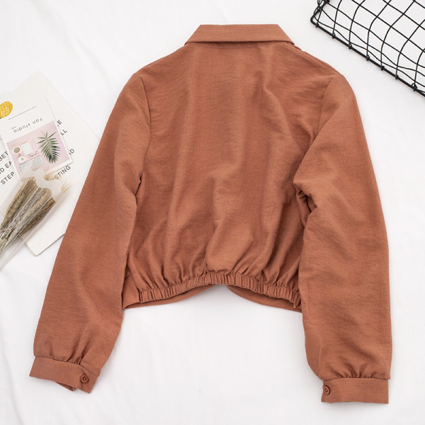 Modern női ing öt színben klasszikus gallérral és hosszú ujjal