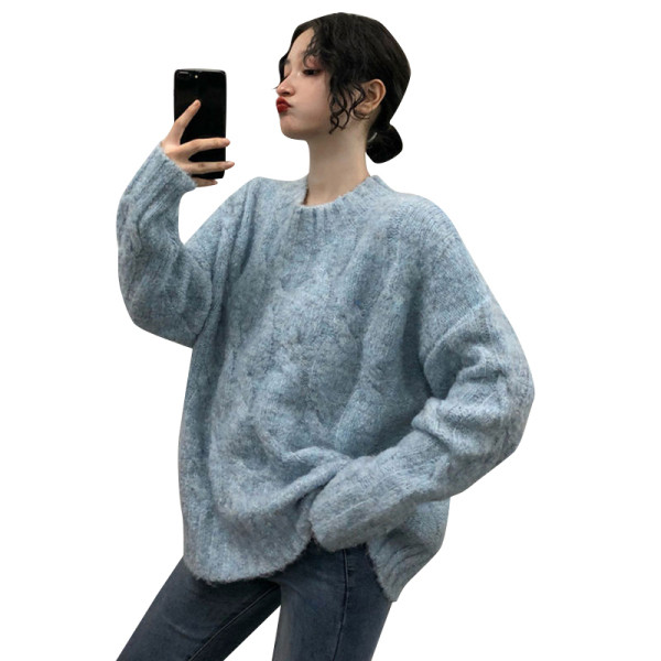 Modern női blúz két színben, ovális nyakkivágással