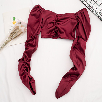 Stílusos női blúz négy színben, gombokkal és V-nyakkal