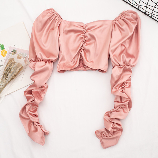 Stílusos női blúz négy színben, gombokkal és V-nyakkal