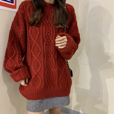 Női alkalmi pulóver széles modell három színben