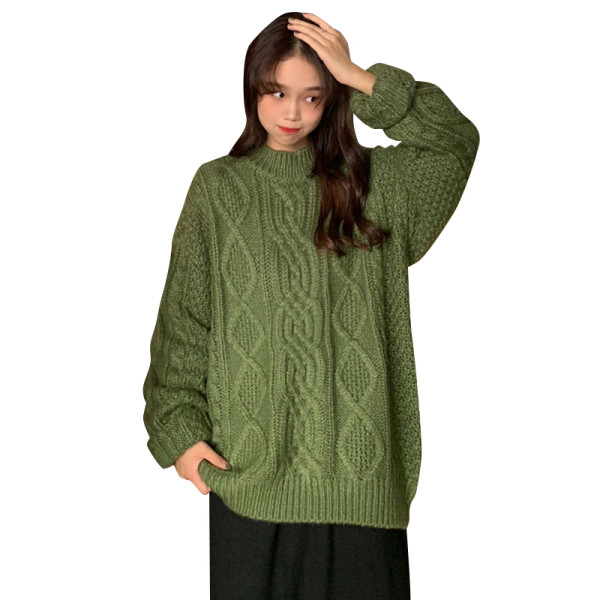 Γυναικείο casual πουλόβερ ευρύ μοντέλο σε τρία χρώματα