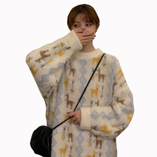 Γυναικεία καθημερινή φαρδιά μπλούζα με ωοειδές ντεκολτέ