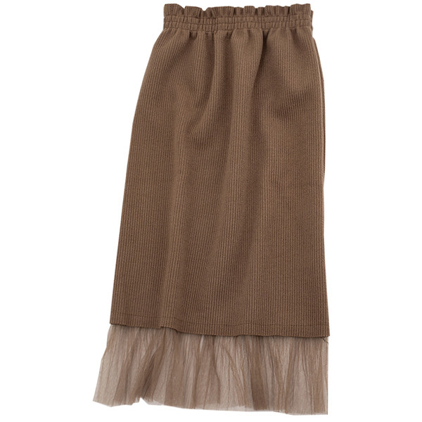 Lezser női szoknya négy színben, tüllel és gumírozott derékkal