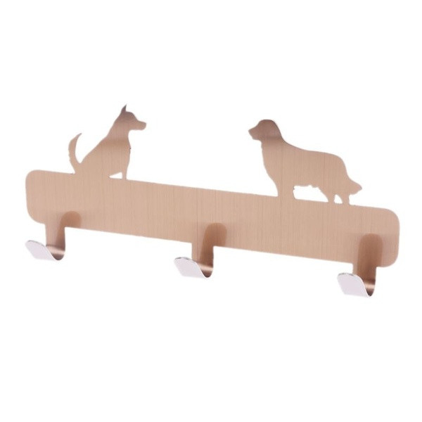 Αδιάβροχη και αυτοκόλλητη κρεμάστρα  με τρία άγκιστρα σε μαύρο, χρυσό, ασήμι και γκρι χρώμα