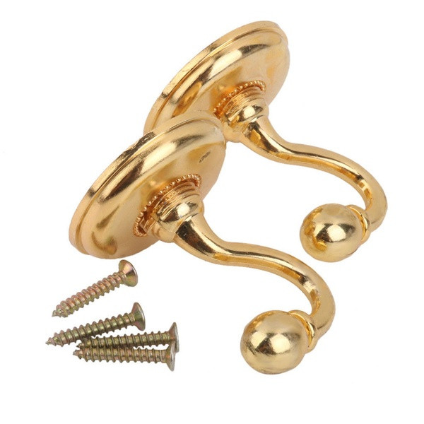 Σετ δύο μεταλλικών κρεμαστών για τοποθέτηση σε τοίχο σε ασημί, χρυσό, μπρούντζο και καφέ χρώμα