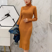 Casual γυναικείο φόρεμα με κολάρο και πούλιες σε διάφορα χρώματα