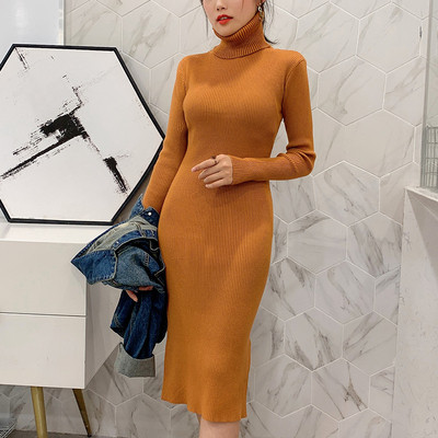 Casual γυναικείο φόρεμα με κολάρο και πούλιες σε διάφορα χρώματα