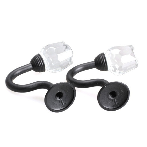 Két fém faliakasztó készlet kristályrózsával, fekete, arany, ezüst és bronz színben