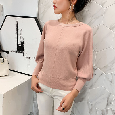 Μοντέρνο γυναικείο φούτερ με στρογγυλή λαιμόκοψη και μακρύ μανίκι - σε λευκό, πράσινο, μαύρο κόκκινο, ροζ και κίτρινο χρώμα