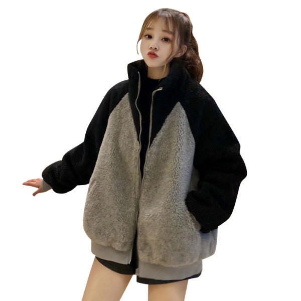 Γυναικείο casual  μακρύ φούτερ με ψηλό γιακά