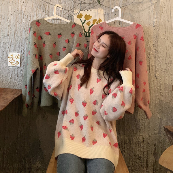 Női modern széles pulóver három színben