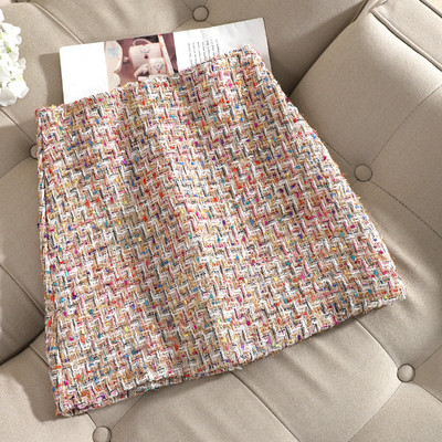 Καθημερινή γυναικεία φούστα με ψηλή μέση  σε δύο χρώματα