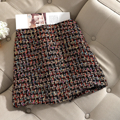 Καθημερινή γυναικεία φούστα με ψηλή μέση  σε δύο χρώματα