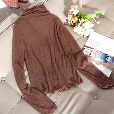 Modern női blúz magas pólógallérral, öt színben