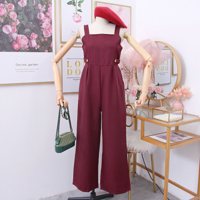 Salopeta de dama model nou cu bretele in culorile verde, visiniu si negru