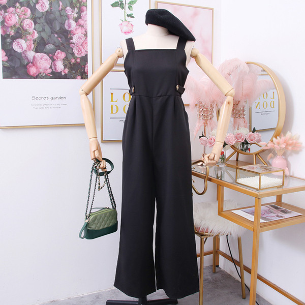 Salopeta de dama model nou cu bretele in culorile verde, visiniu si negru