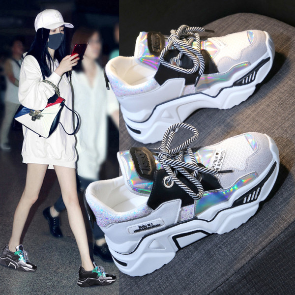 Γυναικεία αθλητικά casual αθλητικά παπούτσια με πολύχρωμα μοτίβα