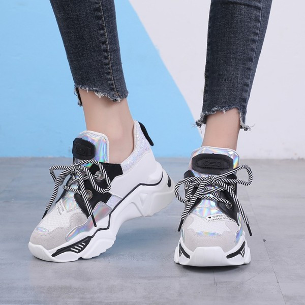 Γυναικεία αθλητικά casual αθλητικά παπούτσια με πολύχρωμα μοτίβα