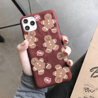 Θήκη για Iphone 11 Pro σε μπορντό  χρώμα με μοτίβο Χριστουγέννων