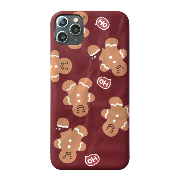 Θήκη για Iphone 11 Pro σε μπορντό  χρώμα με μοτίβο Χριστουγέννων