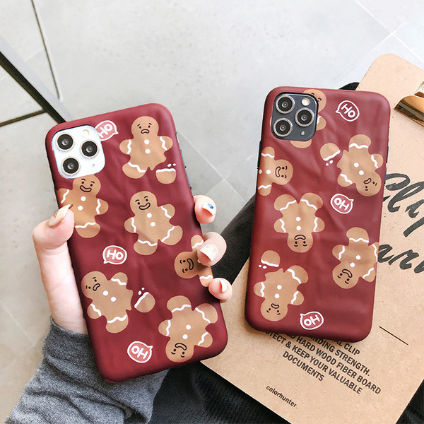 Θήκη για Iphone 11 Pro σε μπορντό  χρώμα με μοτίβο Χριστουγέννων