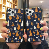 Iphone 11 Pro tok sötétkék színben és karácsonyi motívumban
