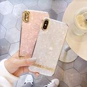 Θήκη σιλικόνης με γυαλιστερό αποτέλεσμα και λευκό και ροζ χρώμα με γράμματα για  Iphone X / XS