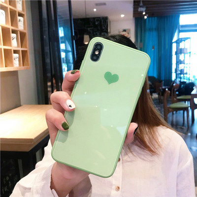 Силиконов калъф със сърце за  Iphone X/XS и Iphone XS Max