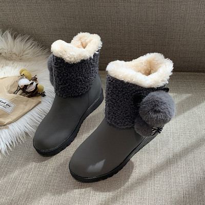 Γυναικείες χειμωνιάτικες μπότες με μαλακή επένδυση σε μαύρο, καφέ και γκρι χρώμα