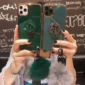 Szilikon tok + gyűrű és pehely tartozék zöld és szürke színben Iphone 11 Pro Max készülékhez
