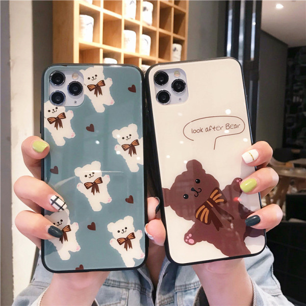 Husa pentru Iphone 11 Pro Max cu ursuleti - doua modele