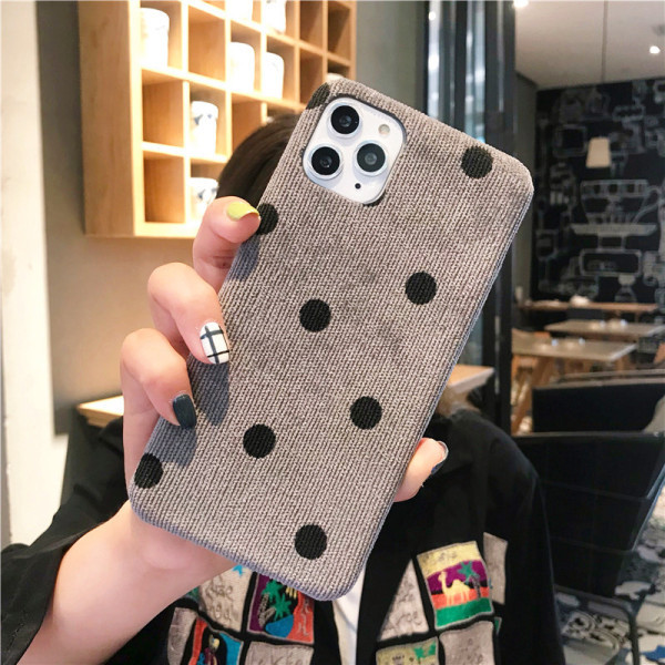 Νέο μοντέλο πουά θήκη σε μπεζ και γκρι χρώμα για Iphone 11 Pro Max