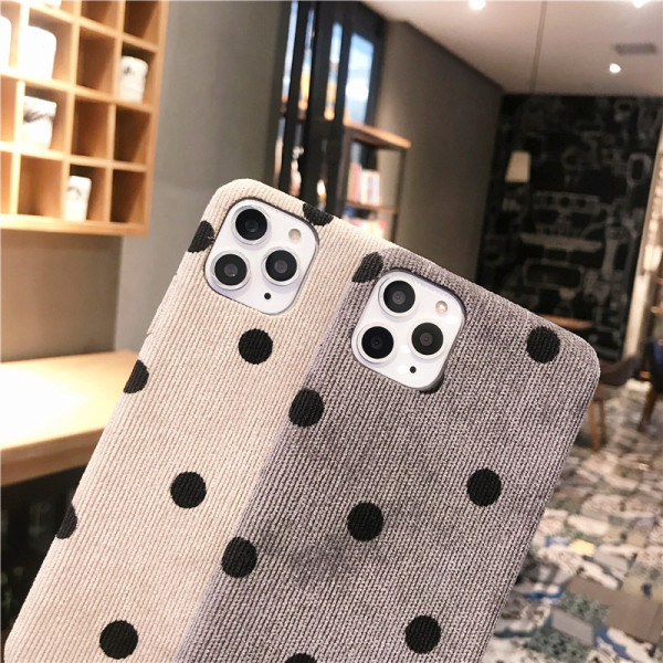 Νέο μοντέλο πουά θήκη σε μπεζ και γκρι χρώμα για Iphone 11 Pro Max