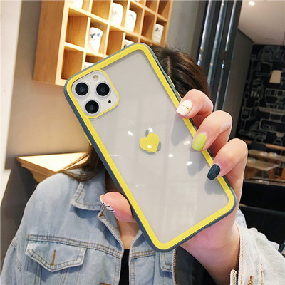 Husa din silicon pentru Iphone 11 Pro Max cu inima pe spate in mai multe culori - potrivita pentru cupluri