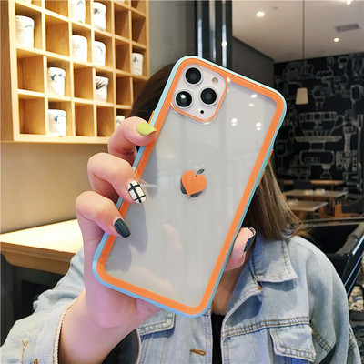 Husa din silicon pentru Iphone 11 Pro Max cu inima pe spate in mai multe culori - potrivita pentru cupluri