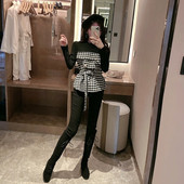 Γυναικεία μπλούζα ριγέ και ζώνη